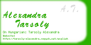 alexandra tarsoly business card